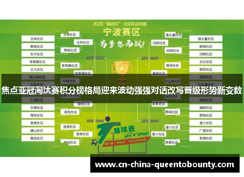 焦点亚冠淘汰赛积分榜格局迎来波动强强对话改写晋级形势新变数